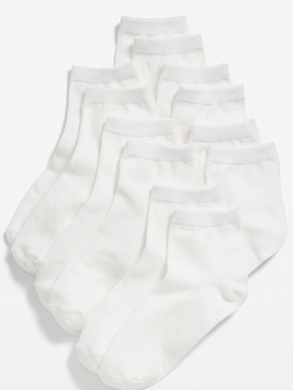 Old Navy White Low-Cut Athletic Socks - 6 Pairs